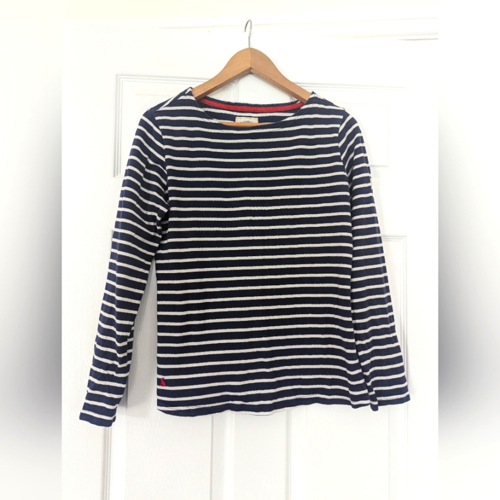 Joules Mariners navy and white size 10 - Picture 2 of 6